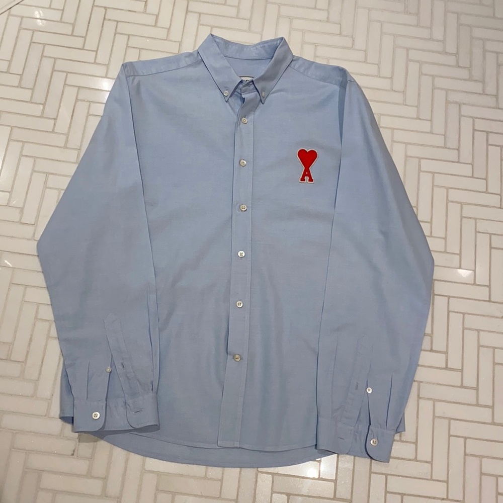 Mens AMI PARIS Button Down Shirt